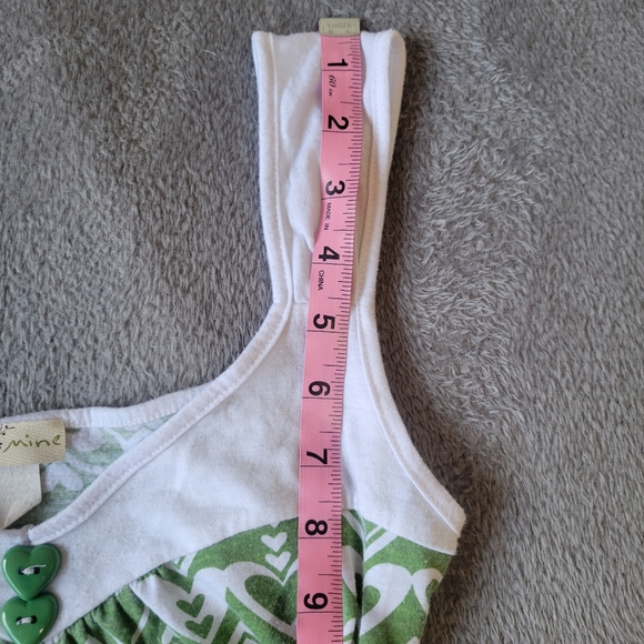 2000s y2k green cami / tank top - Picture 3 of 5